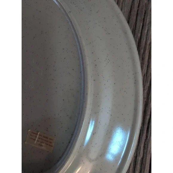 Thunder Group Melamine Oval Platter Asian Design Blue Grey Speckled 9.75 Inch - Picture 11 of 13